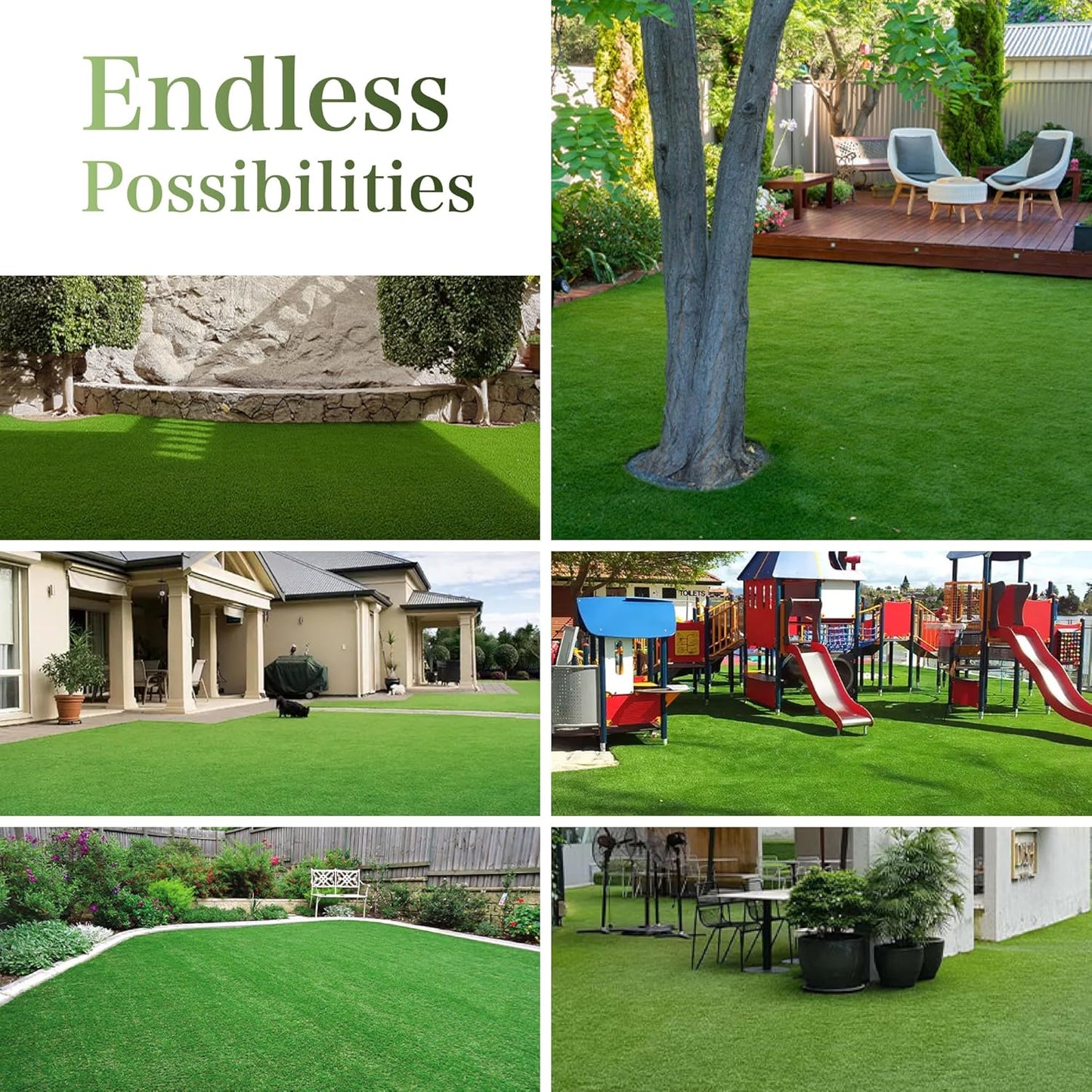 Artificial Grass Turf Rug 3.3 x 10 FT - Realistic Fake Grass Outdoor Carpet with Drainage, 1.2” High Synthetic Lawn Mat for Patio, Balcony, Garden, Pet-Friendly Indoor/Outdoor Use