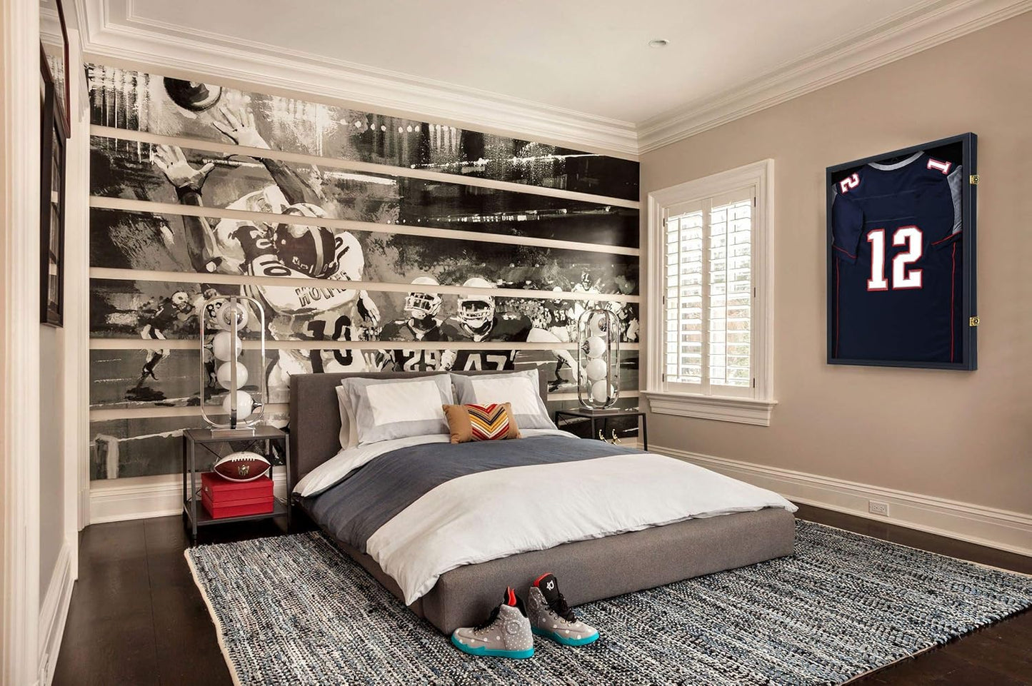 IHEIPYE Jersey Frame Display Case 2 Pack - Large Sport Jersey Shadow Box with 98% UV Protection Acrylic for Baseball, Basketball, Football, Soccer, Hockey, Shirt and Uniform