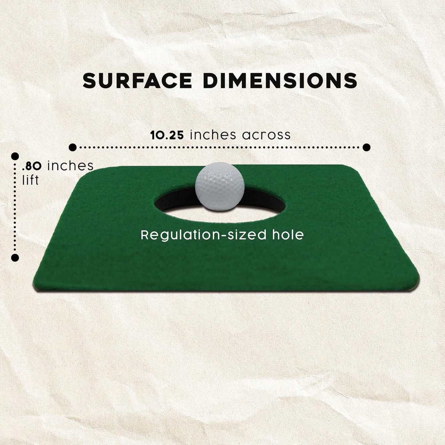 Upstreet Golf Putting Matt for Indoors, Mini Golf Set - Includes Two Mats and Two Training Balls