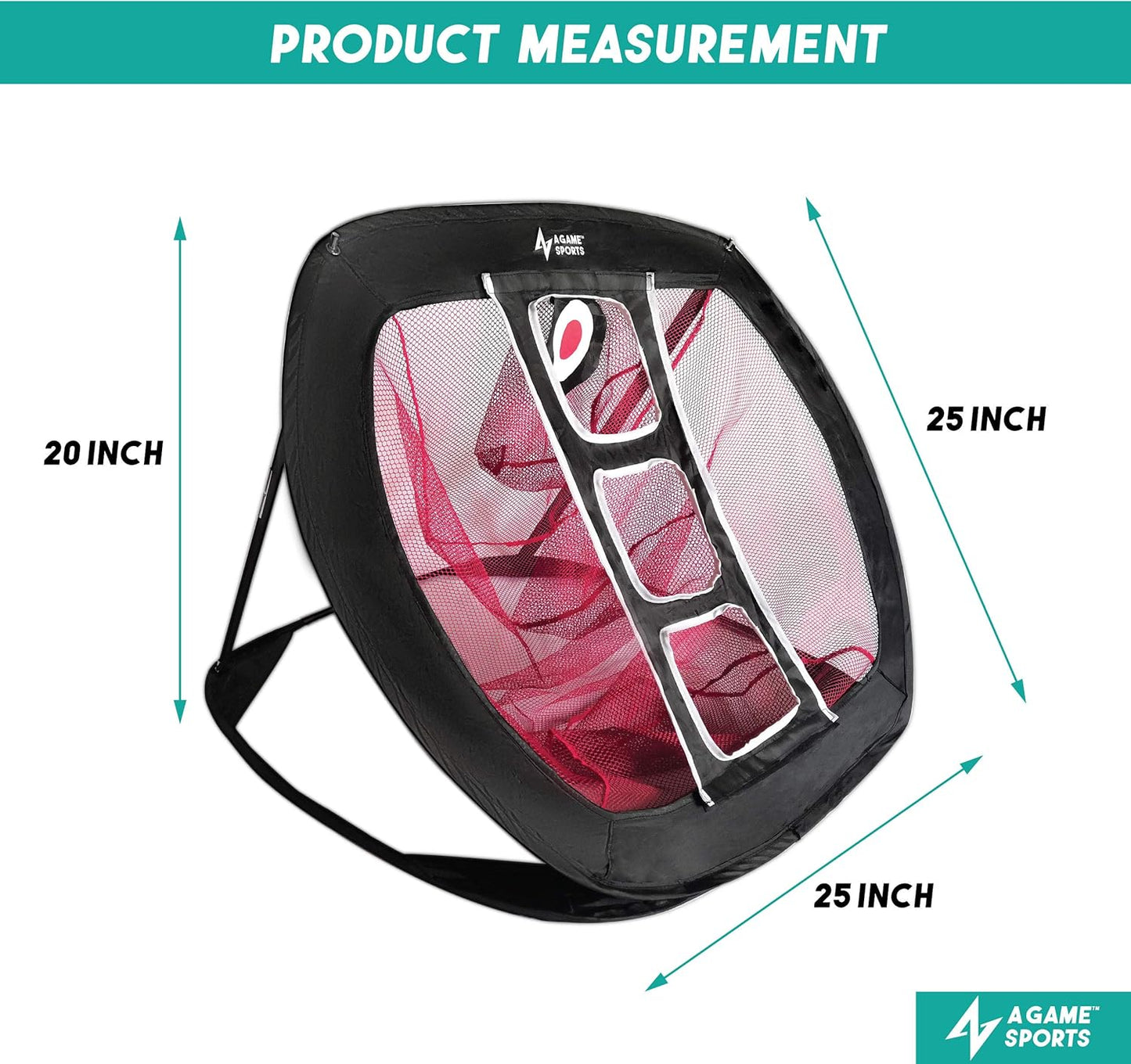 Golf Chipping Net with Mat - Practice Net for Backyard & Indoor/Outdoor Swing Training