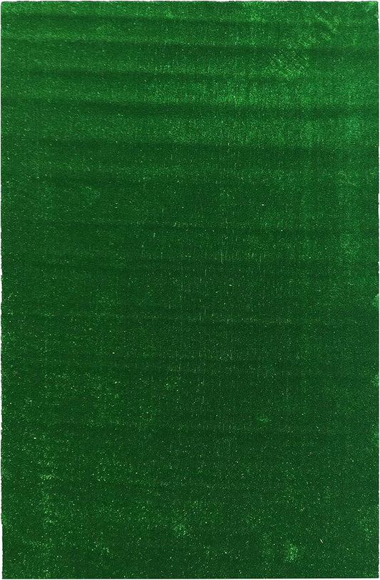 Ottomanson Artificial Grass Turf 6'6" x 9'2" Indoor Outdoor Faux Grass Rug with Drainage Holes, Customizable with Extra Long Size Options, Perfect for Patio Lawn Balcony Weddings Photoshoot Backdrop