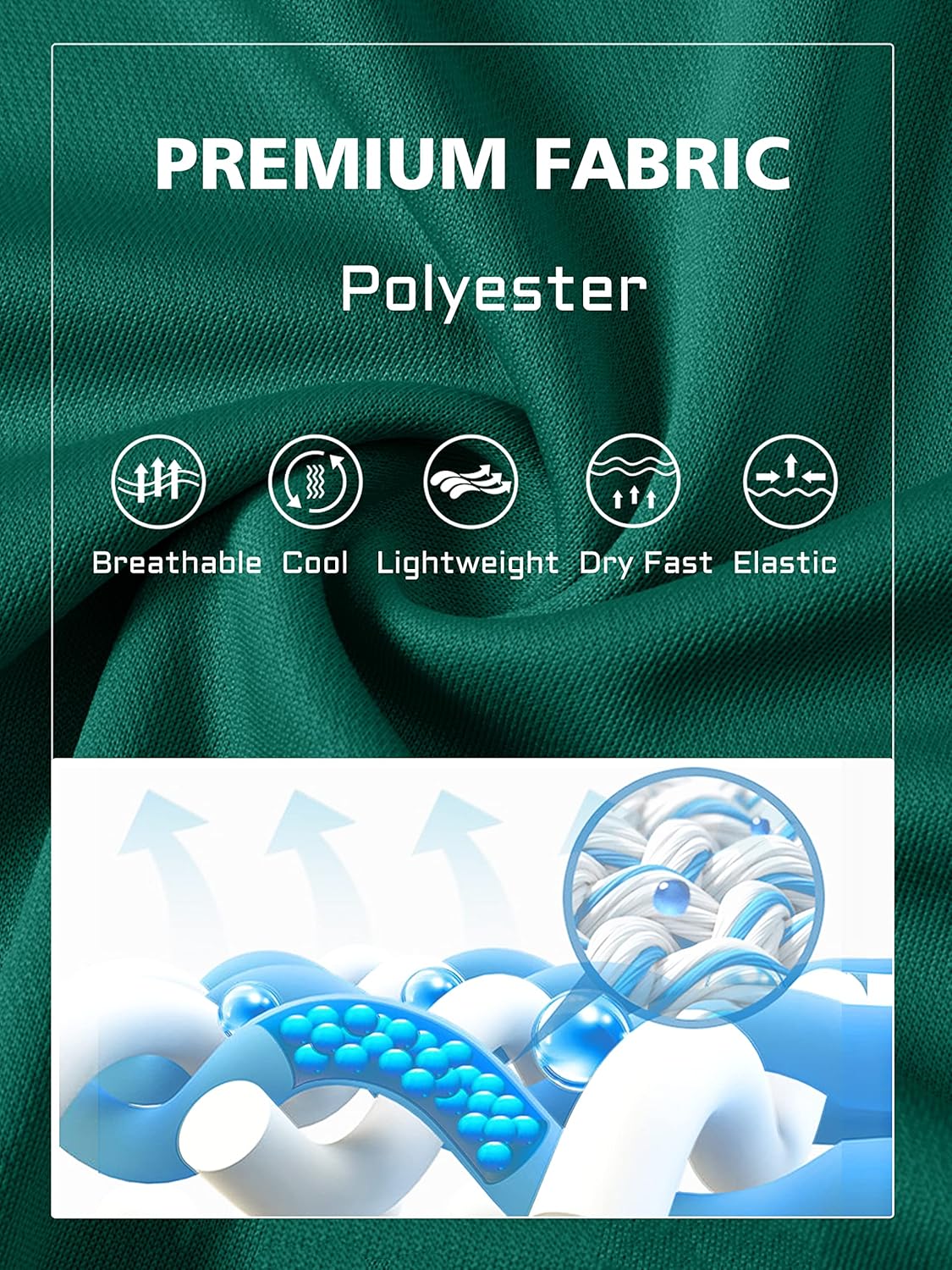 MAGCOMSEN Men's Polo Shirts 3 Buttons Casual Work T Shirts Quick Dry Short Sleeve Golf Shirt Pique Jersey Outdoor Performance