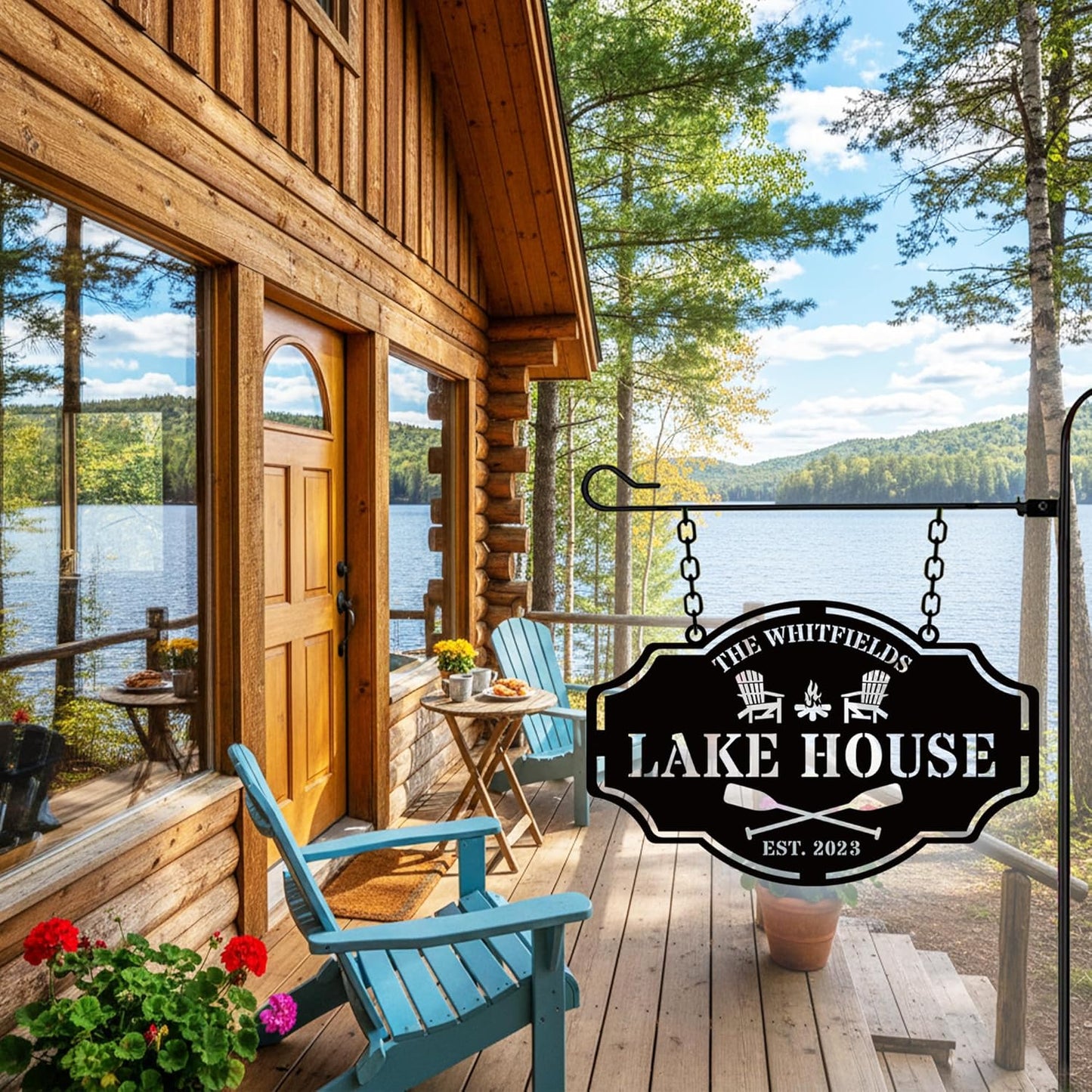 Custom Lake House Welcome Sign,Personalized Metal Lake House Signs,Lake House Decor,Personalized Metal Sign,Custom Outdoor Decor