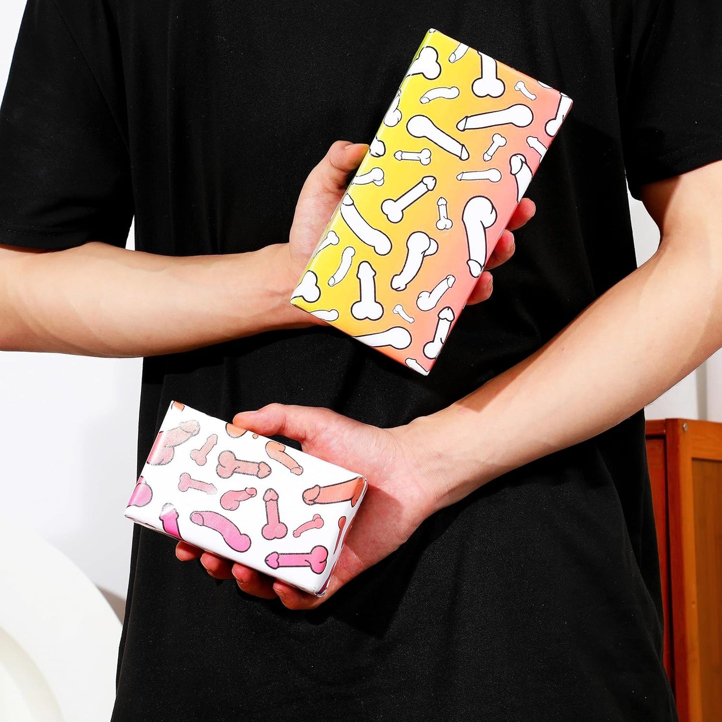 Dtiafu Funny Wrapping Paper for Women Men - 8 Sheets Rude Gift Wrapping Paper for Birthday Bridal Shower Anniversary - 20 x 28inch Per Sheet