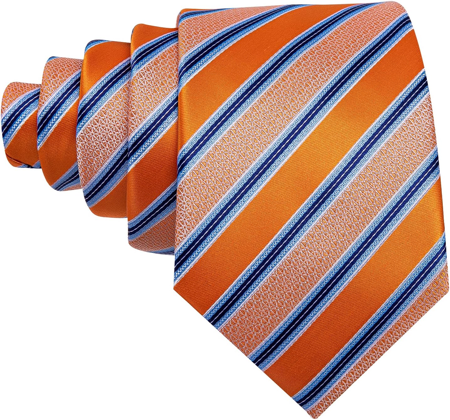 Barry.Wang Designer Classic Ties for Men Set Formal Pocket Square Cufflink Check Plaid