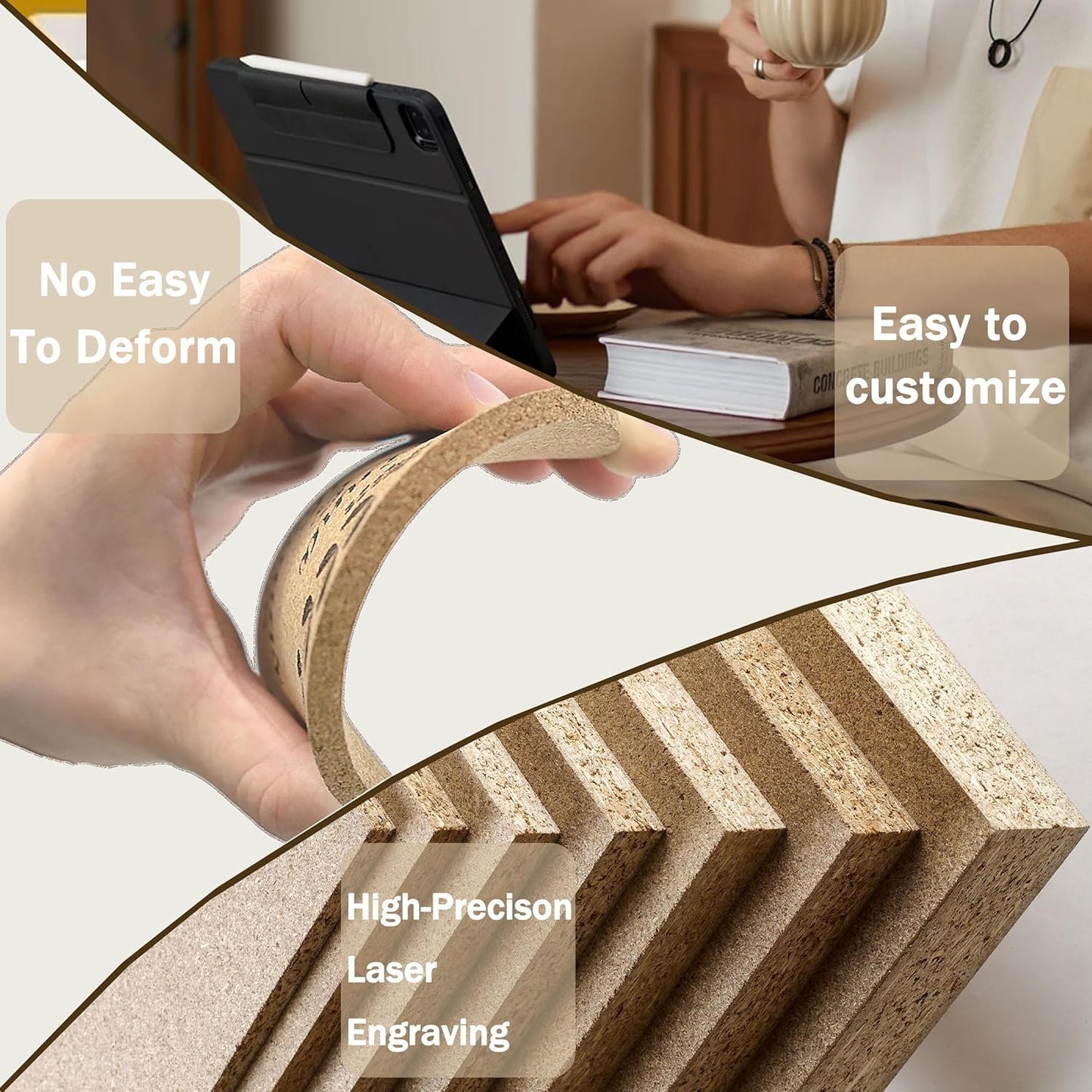 30-100Pcs Personalized Heart Shaped Cork Coasters, Custom Wedding Favors with Laser Engraved Text Name Logo, Non-Slip, Heat-Resistant, Custom Guest Souvenirs,Bridal Shower,Housewarming Gifts Bulk