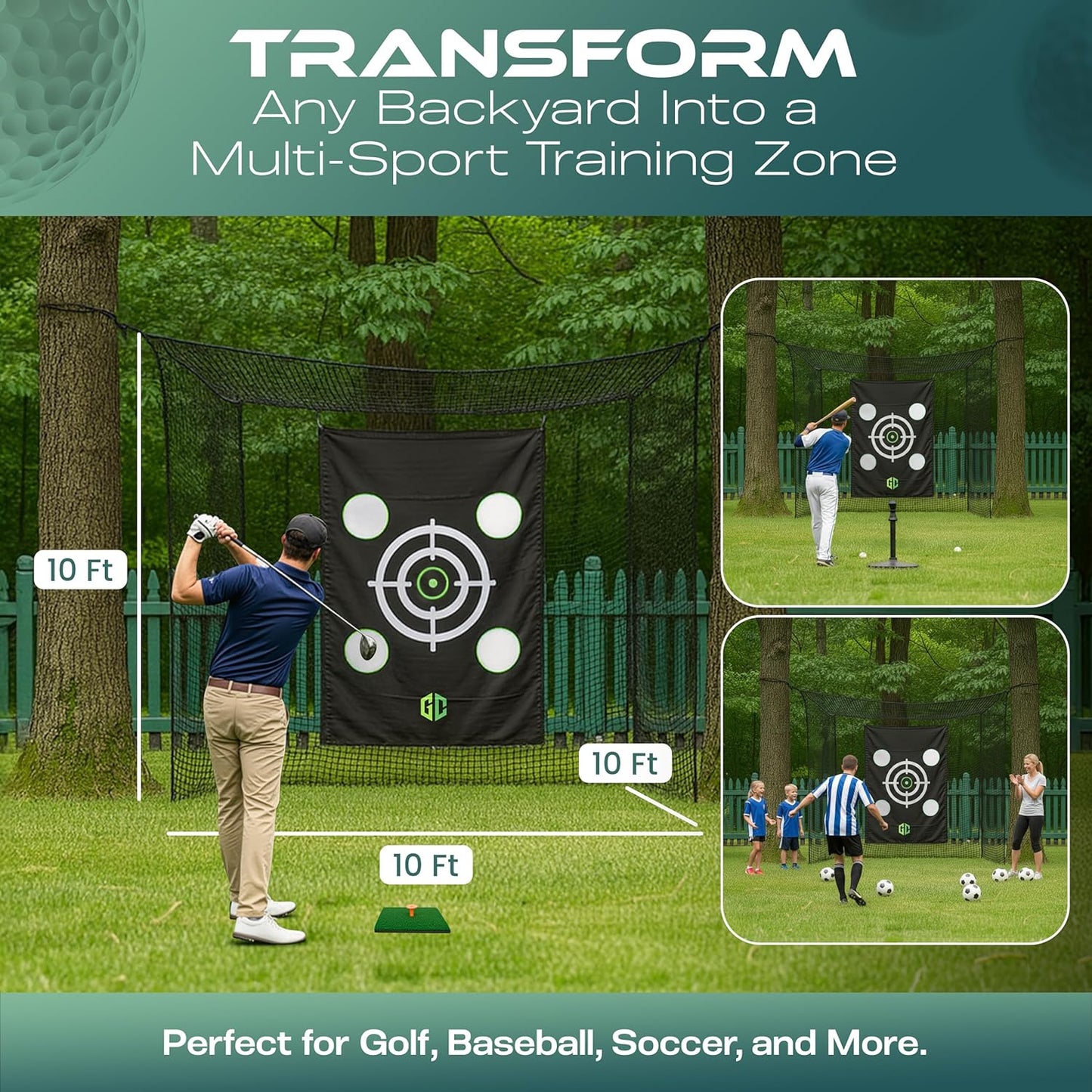 GrdnCare Heavy-Duty Golf Hitting Net