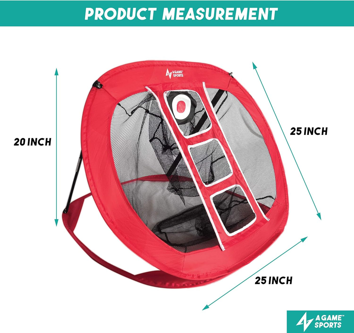 Golf Chipping Net with Mat - Practice Net for Backyard & Indoor/Outdoor Swing Training
