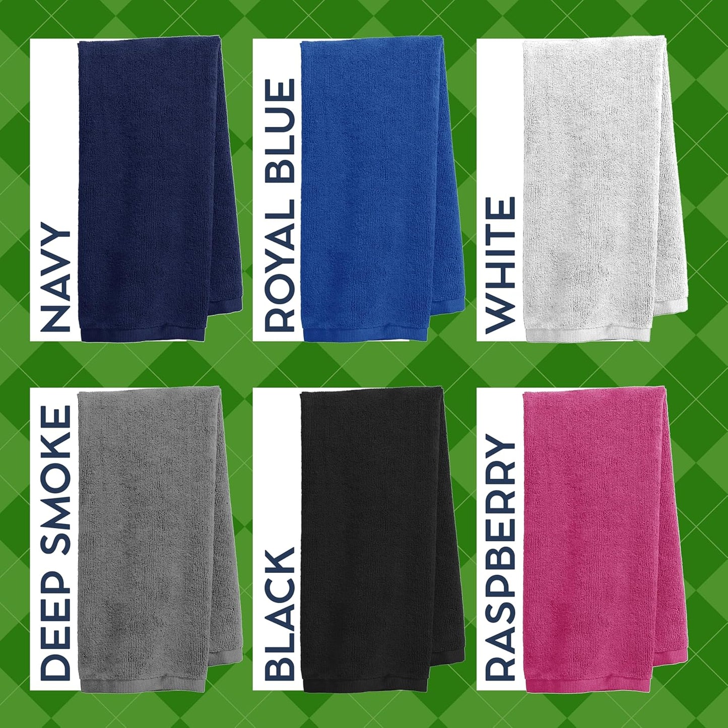 Personalized Golf Towel with Embroidered Name and Golf Design – Custom Golf Bag Towel with Clip, 26x16 Microfiber – Gift for Golf Lovers