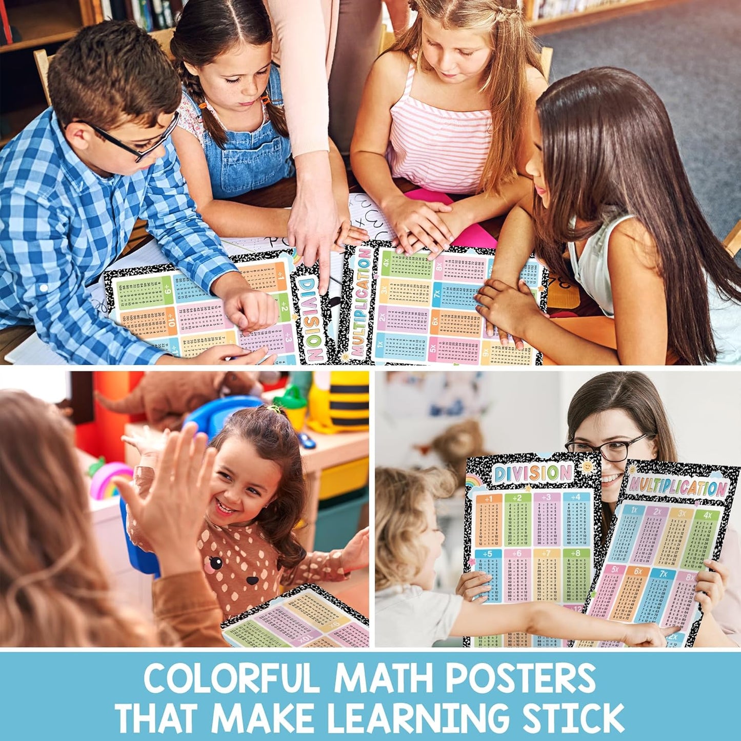 Math Posters - Math Classroom Supplies for Teachers, Decorations for Elementary, Middle, High School, Mathematics Education, Essential Classroom Signs Must Haves (Composition Notebook)