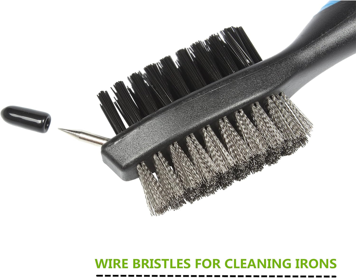 Yoport® Golf Club Brush and Club Groove Cleaner 2 Ft Retractable Zip-line Aluminum Carabiner, Lightweight and Stylish, Ergonomic Design, Easily Attaches to Golf Bag