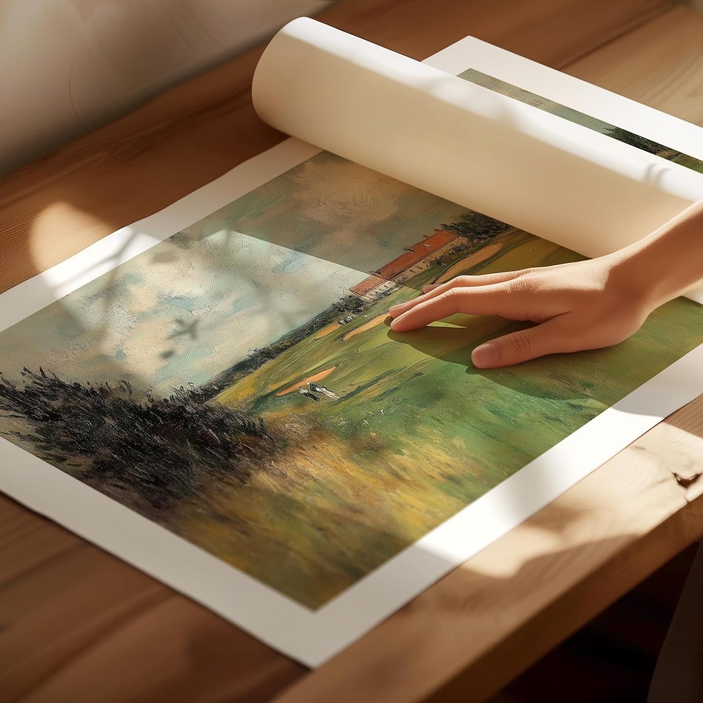 Vintage Golf Course Premium Giclee Fine Art Prints - Antique Style Golf Course Painting Posters, Golf Wall Art, Aesthetic Golfing Poster for Home Office Decor, Ready to Frame