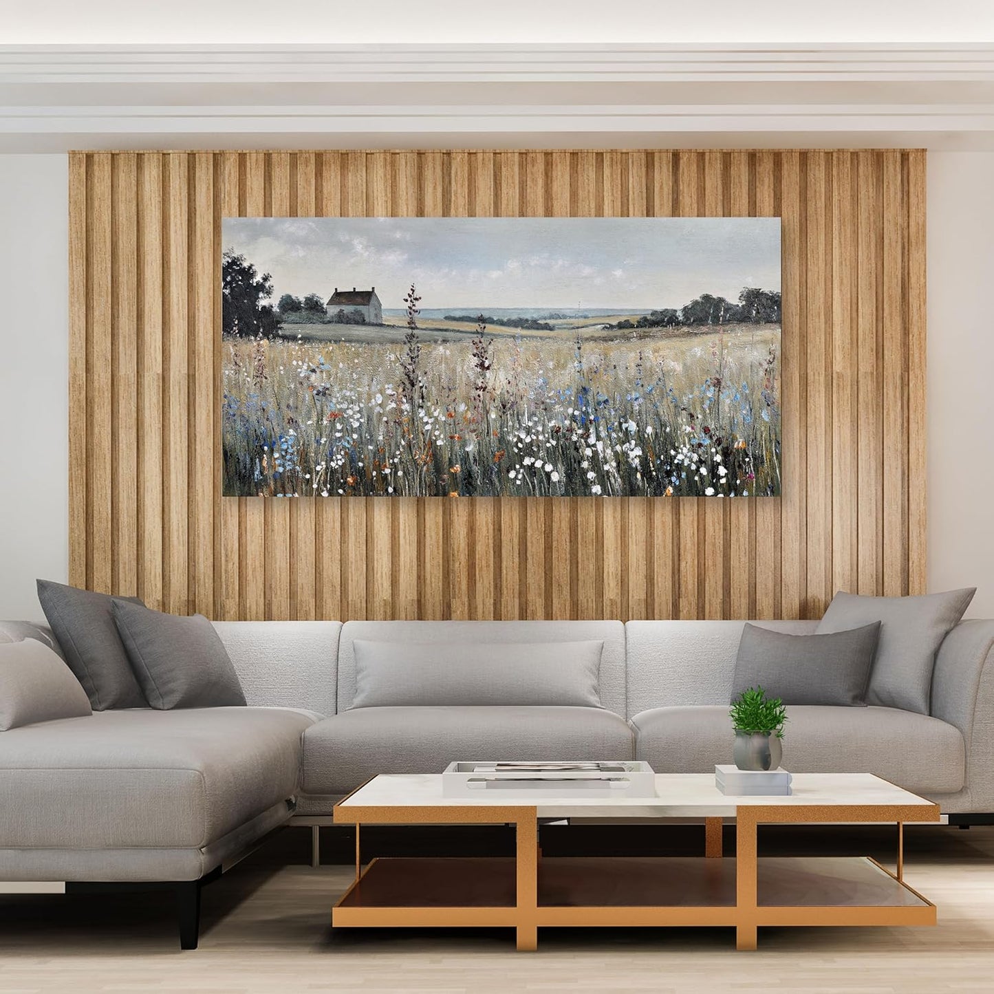 Glvzygy Canvas Wall Art Vintage Decor Artwork Classical Oil Painting Canvas Prints Vintage Landscape Wall Art Suitable for Living Room Bedroom and Office Home Decor Painting 20"x40"