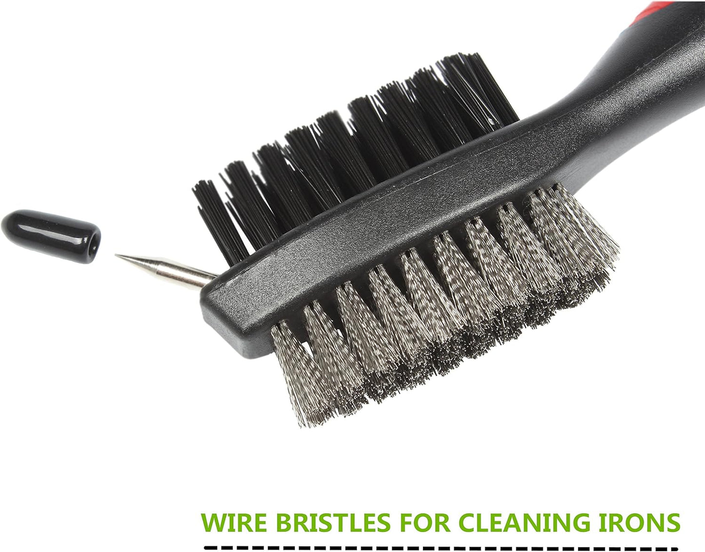 Yoport® Golf Club Brush and Club Groove Cleaner 2 Ft Retractable Zip-line Aluminum Carabiner, Lightweight and Stylish, Ergonomic Design, Easily Attaches to Golf Bag