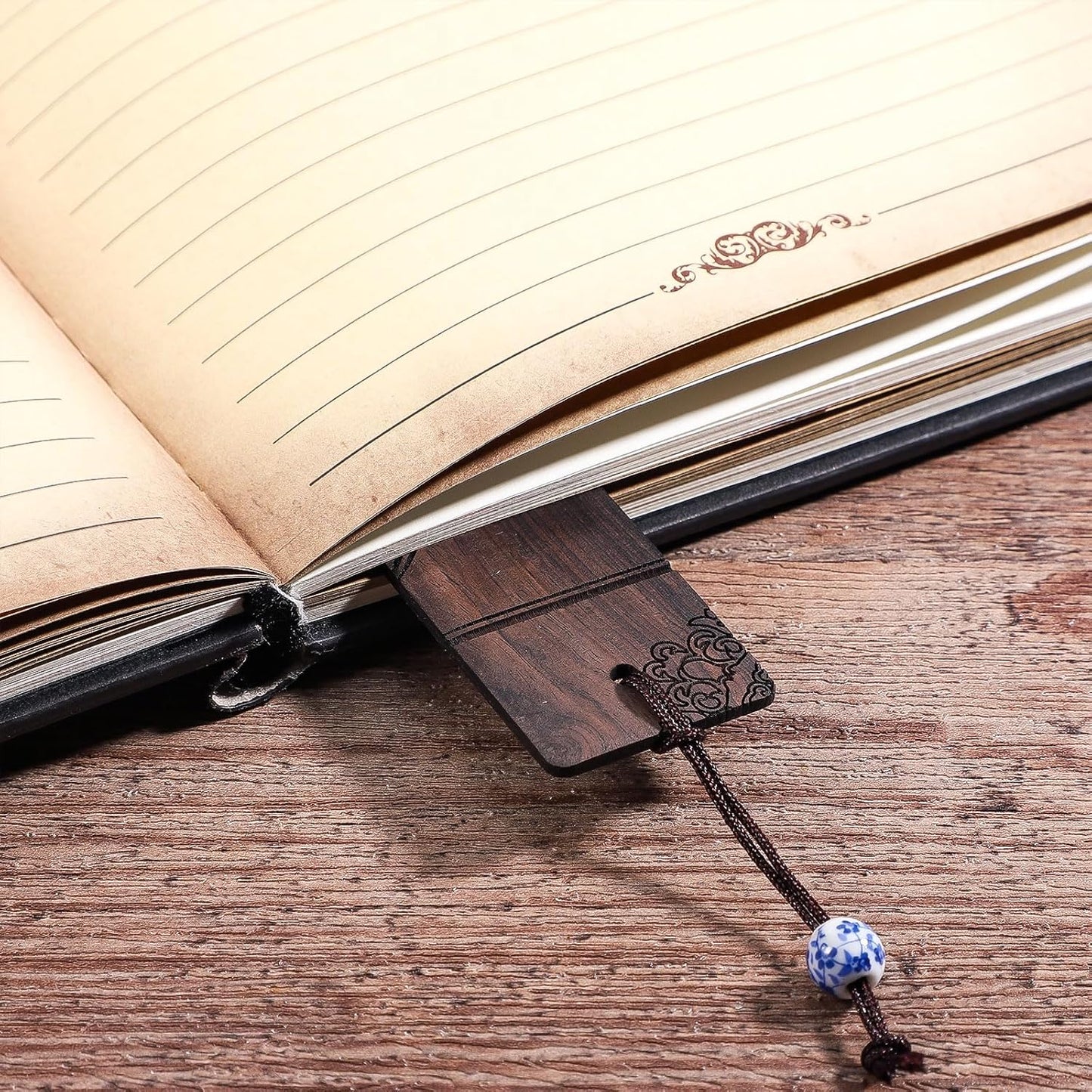 4Pcs Dragon Bookmark Gift, Wood Bookmark for Men Cool Book Marks Box Set Fantasy Christmas Gifts for Men Adults Kids (Dragon)