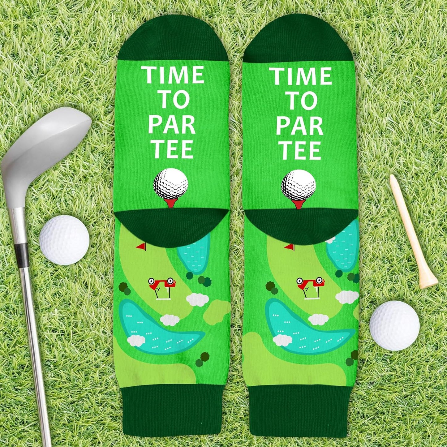 VICRAZY Golf Gifts for Men, Women - Golf Accessories, Golf Socks for Dad, Mom - Funny gift, Christmas Gifts, Stocking Stuffer