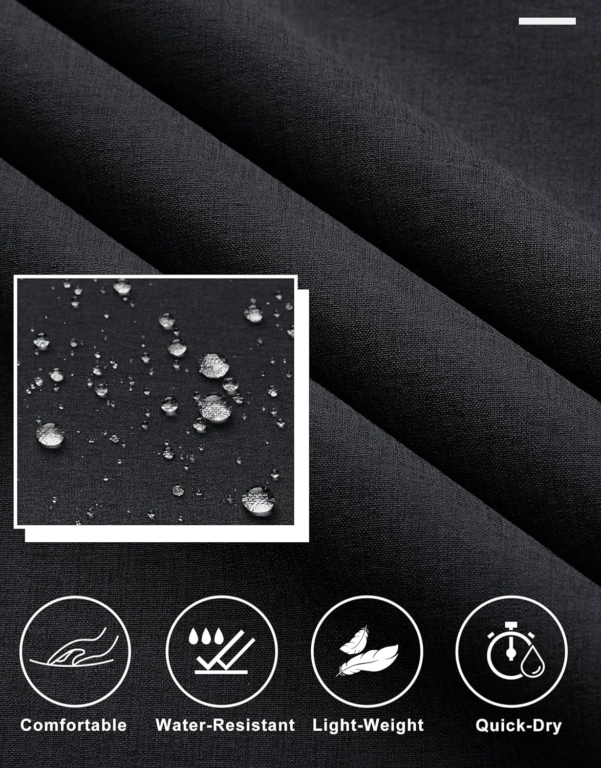 Libin Mens Golf Pants Stretch Work Dress Pants 30"/32"/34" Quick Dry Lightweight Casual Comfy Trousers with Pockets