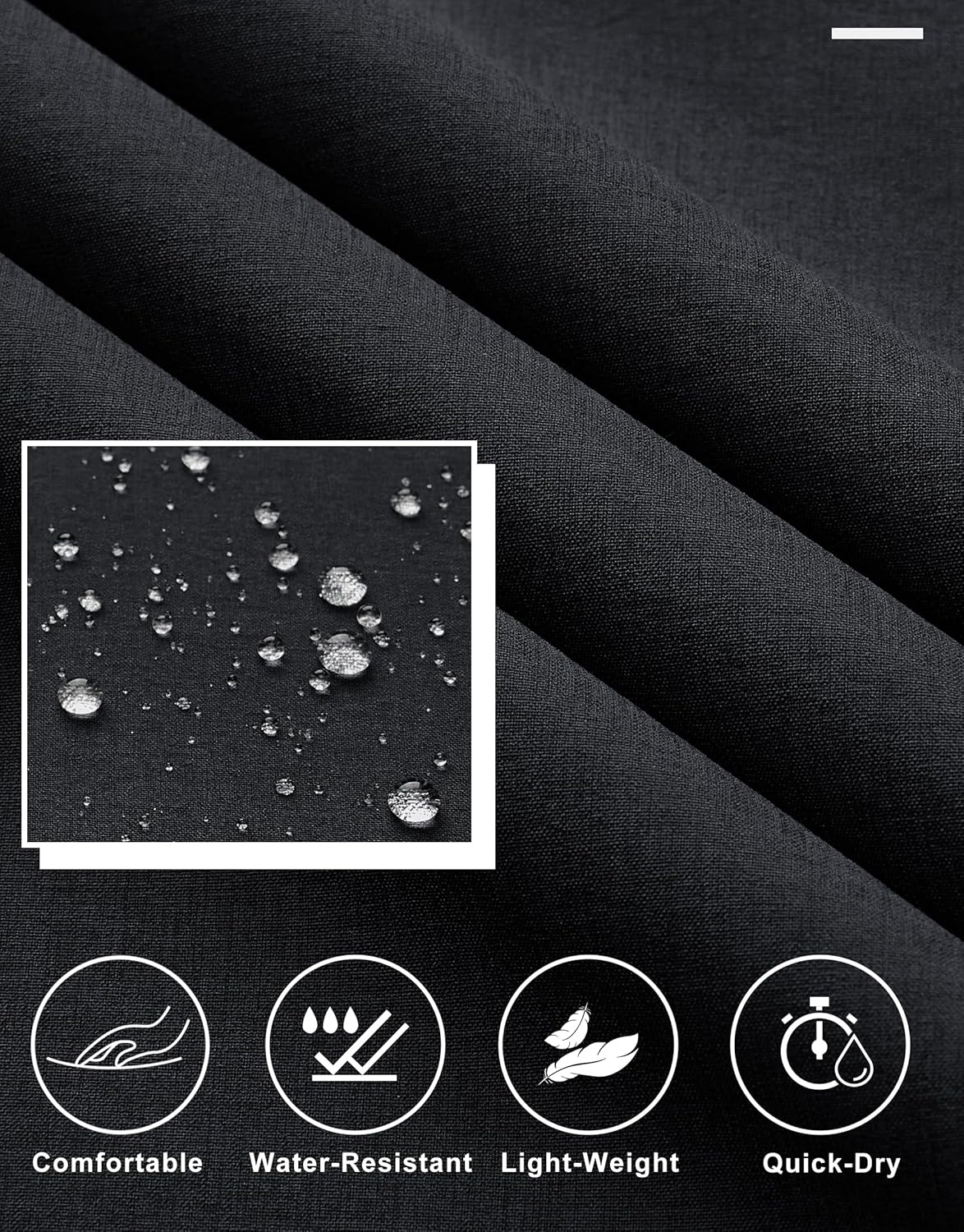 Libin Mens Golf Pants Stretch Work Dress Pants 30"/32"/34" Quick Dry Lightweight Casual Comfy Trousers with Pockets