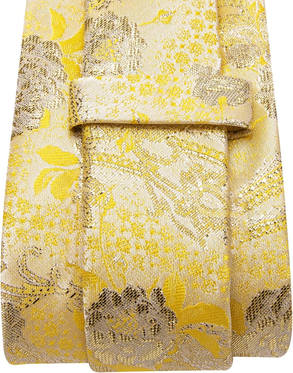 Dubulle Mens Paisley Striped Tie WOVEN Necktie for Men and Handkerchief Cufflinks Set Wedding Formal Business