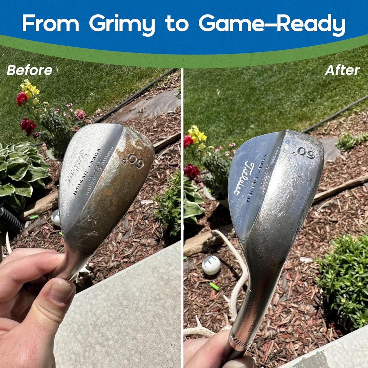 Club Doctor Golf Club Polish, Made in USA for Golfers, Restores, Shines, Polishes - Works on Drivers, Irons, Putters, Woods