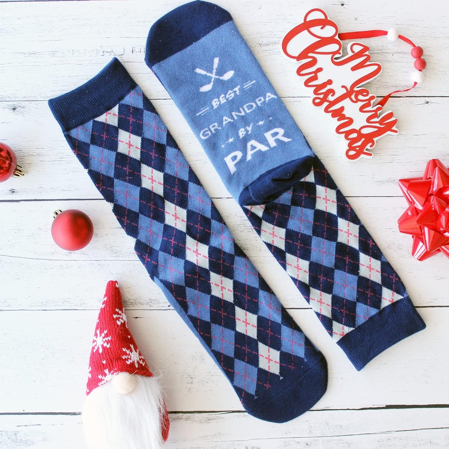 Lavley Funny Golf Socks - Fun gift for golfers - Unisex one size fits most - Great for birthdays or stocking stuffers