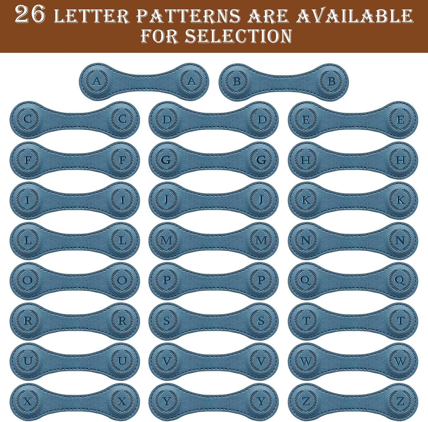 Handmade Personalized Leather Magnetic Bookmark - Custom Initial Letter Design with 26 Alphabet Choices - Durable Bookmark for Readers, Book Lovers, Women & Kids