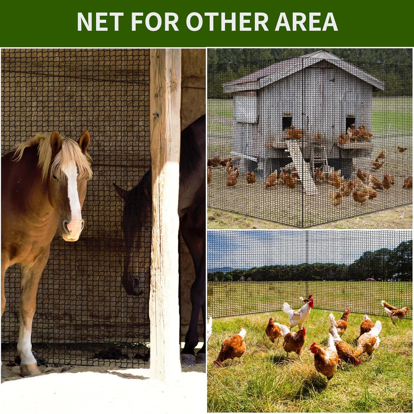 NQB Golf Practice Net with Steel Hanging Kit & Nylon Rope, Hitting Net for Multiple Sports