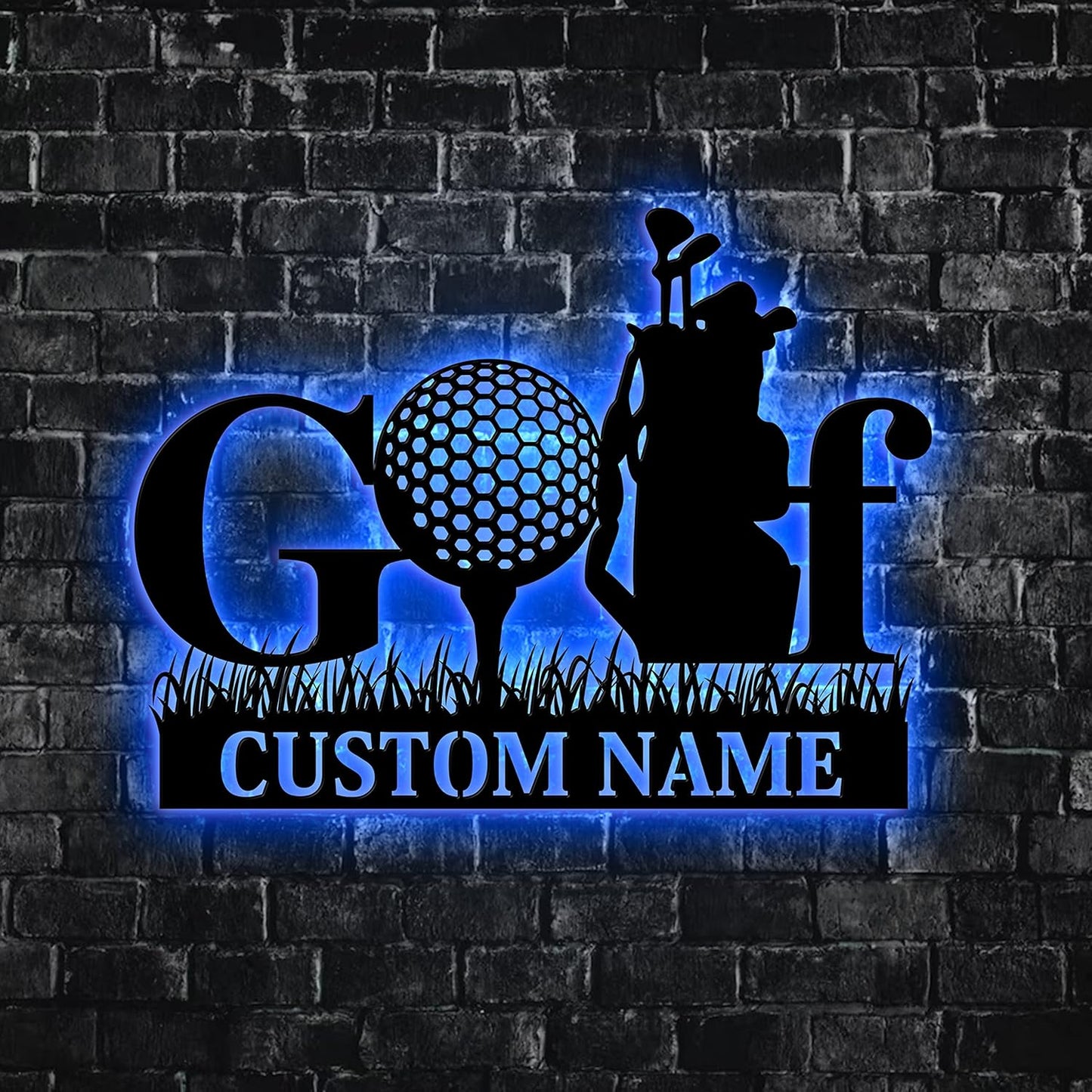 Personalized Golf Metal Sign, Custom Golf Name Monogram Sign, Golf Metal Wall Art, Custom Golf Monogram Wall Decor, Personalized Golf Gift, Gift For Dad, Son, Sports Lovers, Christmas Gift
