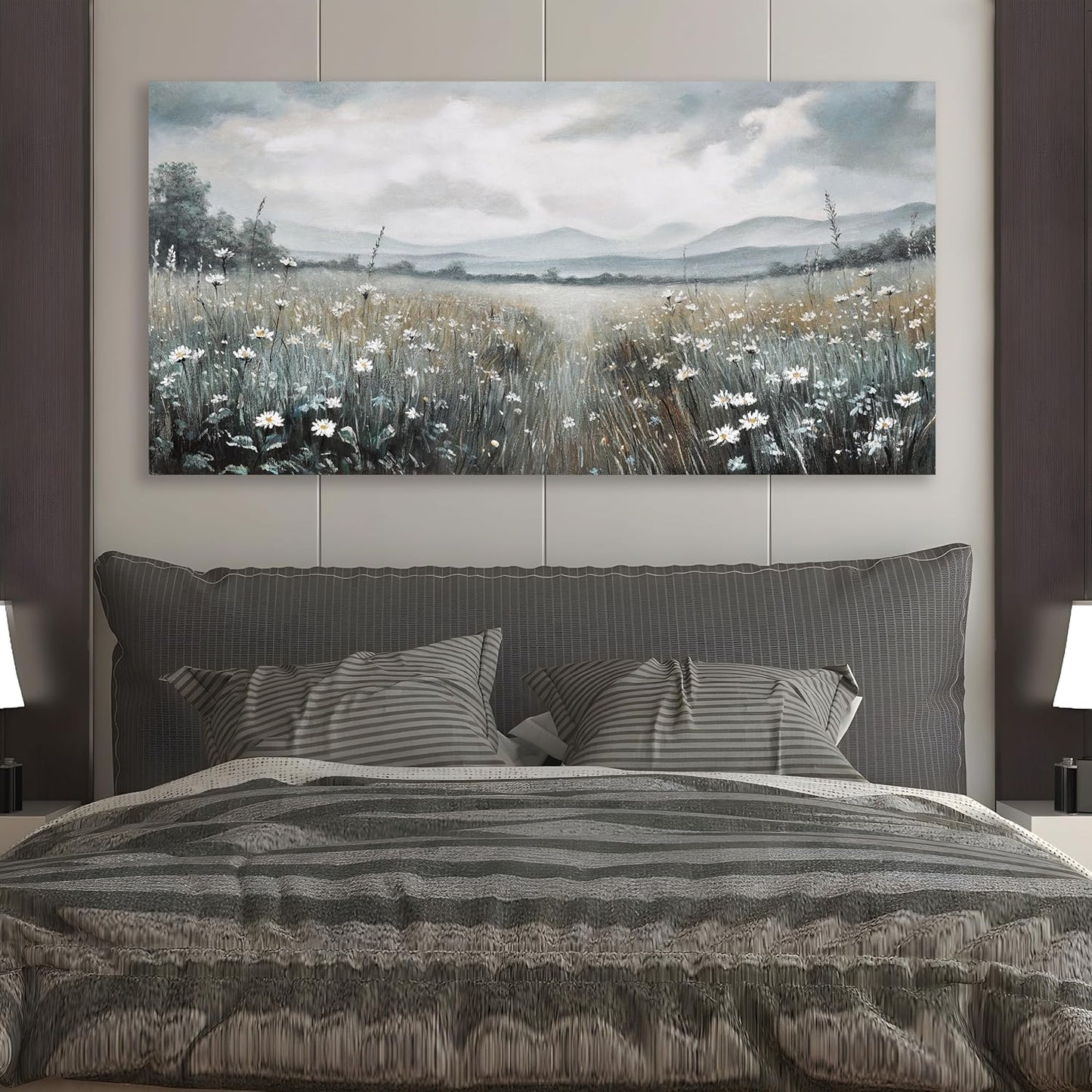 Glvzygy Canvas Wall Art Vintage Wall Decor Classical Painting Canvas Prints Vintage Floral Wall Art for Home Room Bathroom Decor Living and Office Home Decor 29"x58"