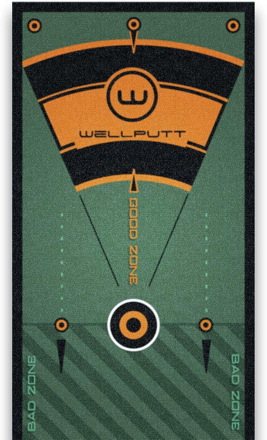 WELLPUTT - Golf Putting Training Mat - 13ft Green
