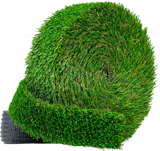Artificial Grass Strip 3" x25' for Indoor/Outdoor Use-Realistic, 1" Thick Synthetic Turf for DIYers and Professionals, Pre-Cut Roll for Easy Installation and Creative Designs (3in x 25ft)