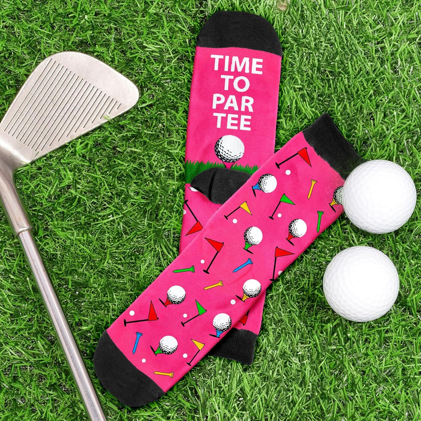 VICRAZY Golf Gifts for Men, Women - Golf Accessories, Golf Socks for Dad, Mom - Funny gift, Christmas Gifts, Stocking Stuffer