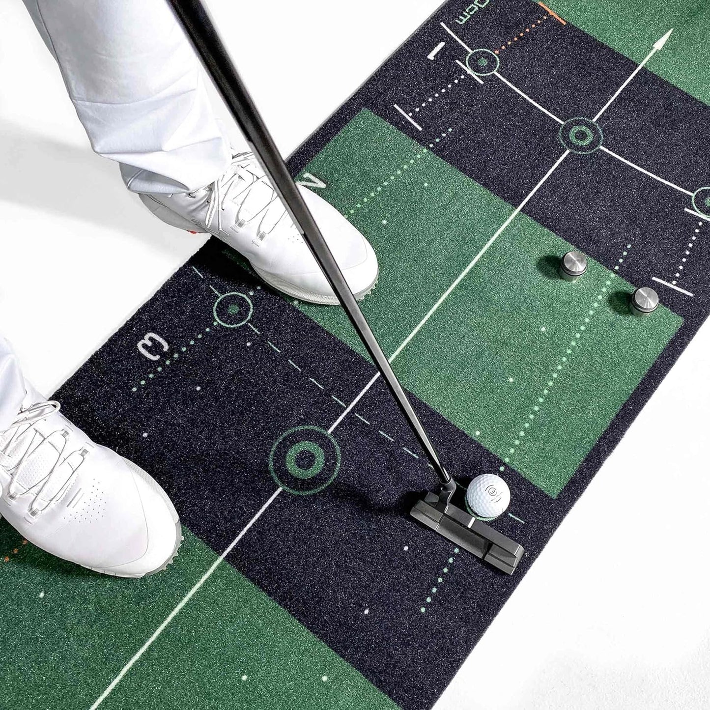 WELLPUTT - Golf Putting Training Mat - Classic Green 10ft