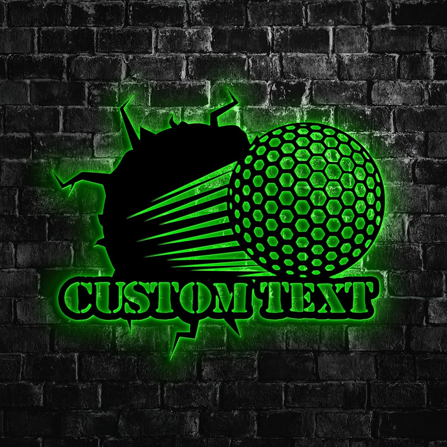 Personalized Golf Ball Decor For Boys Room, Custom Golf Metal Sign With LED Light, Home Decor, Gift For Dad, Son, Sports Lovers, Christmas Gift