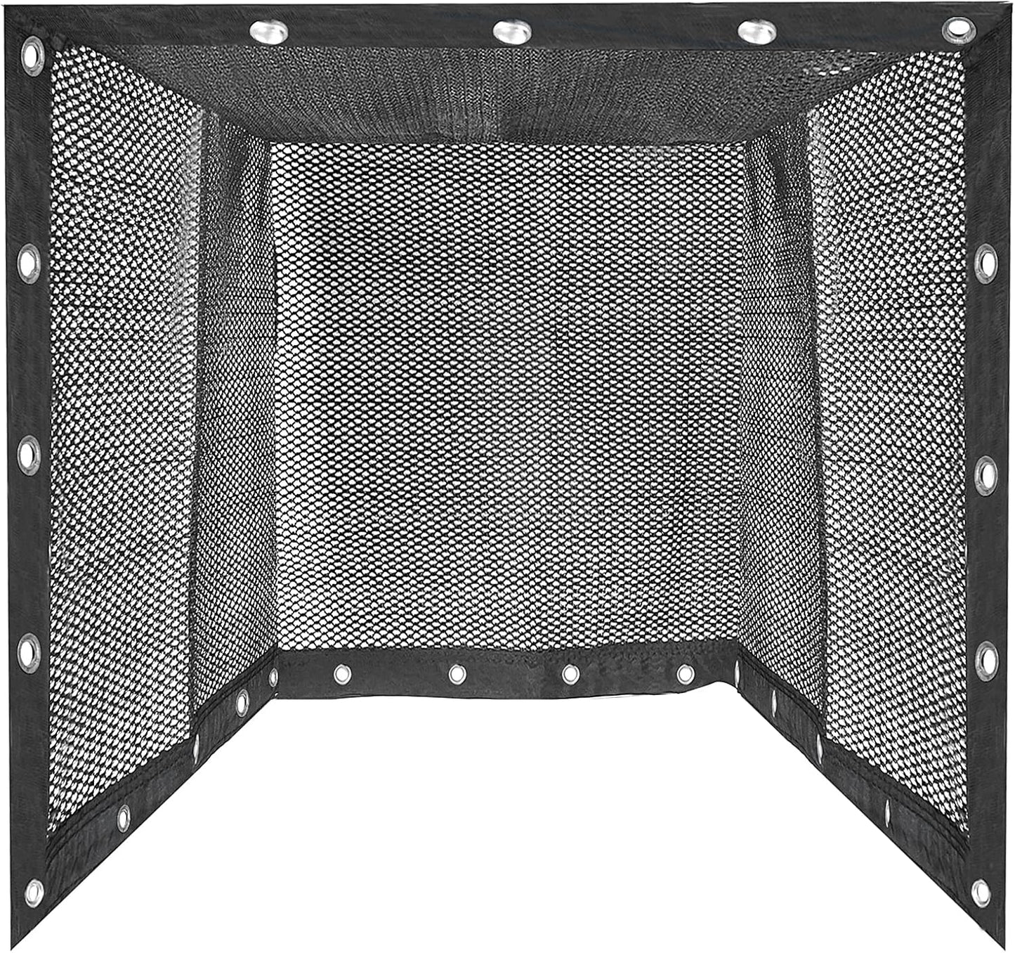 Aoneky Black HDPE Golf Cage Net - 10x10x10ft