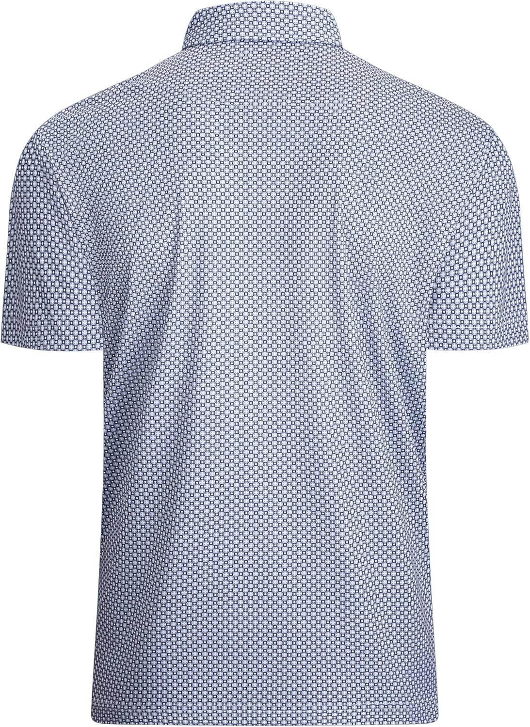 Alex Vando Mens Golf Shirt Moisture Wicking Classic Print Golf Shirts for Men