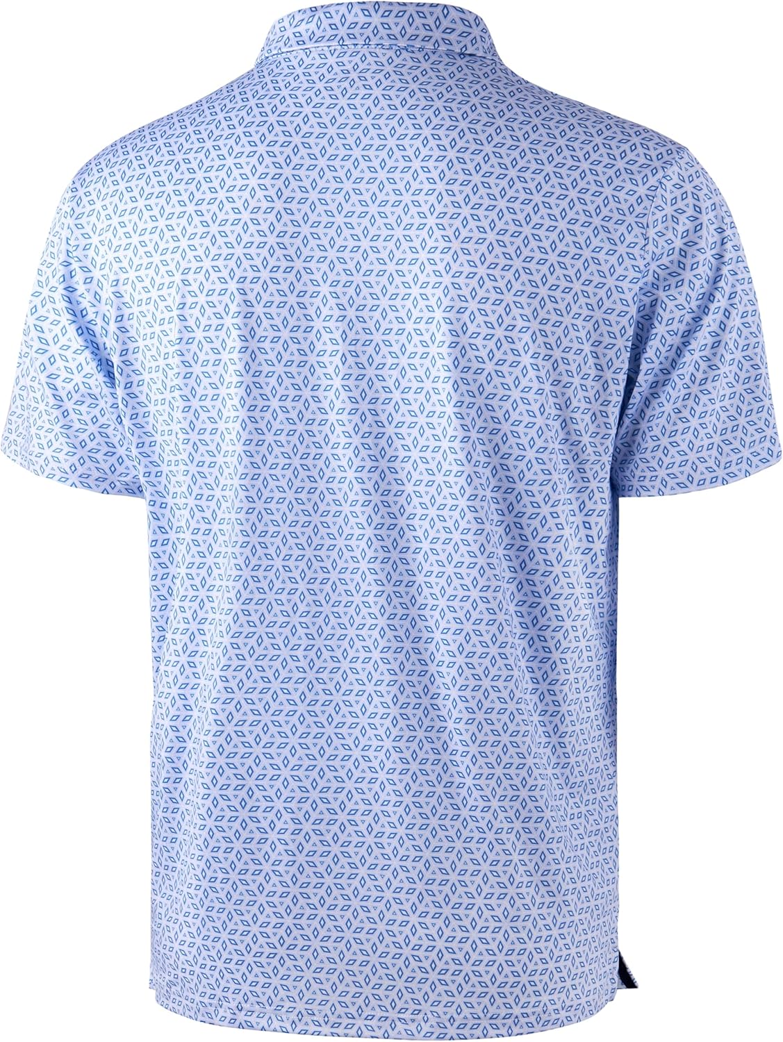 Obla Mens Golf Polo Shirts Short Sleeve Dry Fit Performance Moisture Wicking Casual Print Collared Golf Shirts for Men