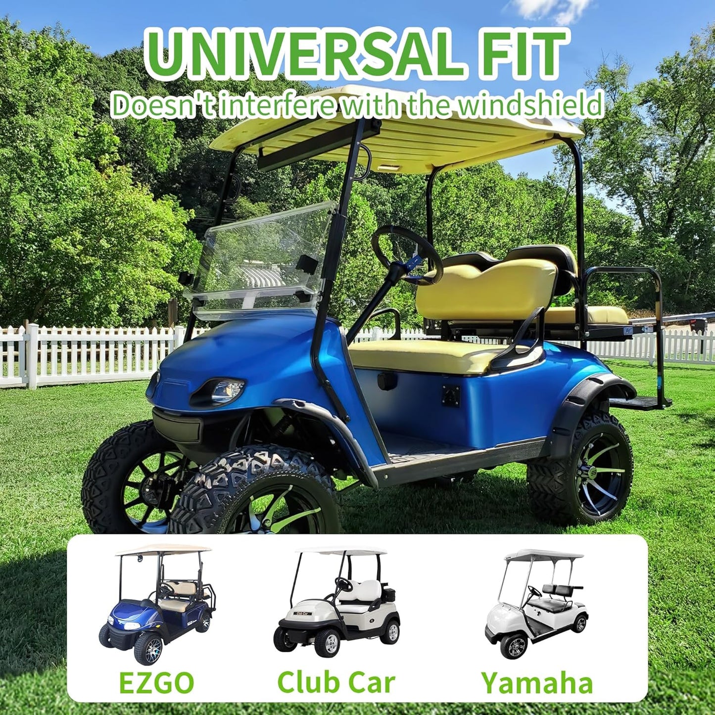 10L0L Golf Cart Bar Grab Handles,Universal Grip Handle for Yamaha, EZGO, Club Car, Aluminum Alloy Grab Handle for Golf Cart(2 Pack)