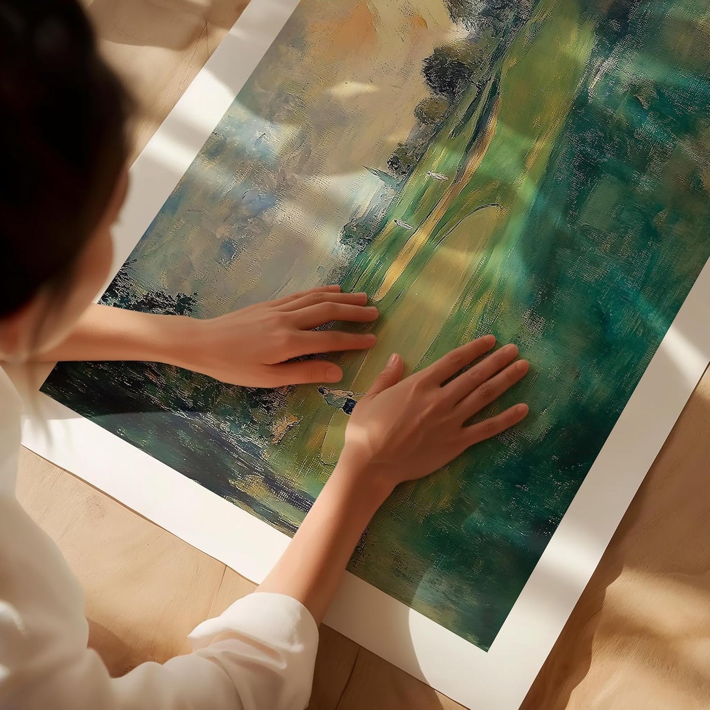 Vintage Golf Course Premium Giclee Fine Art Prints - Antique Style Golf Course Painting Posters, Golf Wall Art, Aesthetic Golfing Poster for Home Office Decor, Ready to Frame