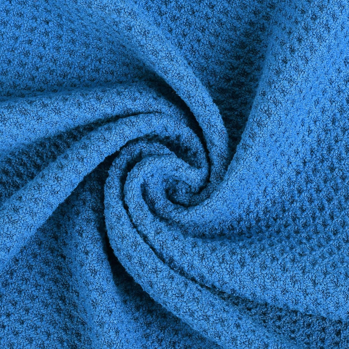 Mile High Life Microfiber Waffle Pattern Golf Towel | Club Groove Cleaner Brush | Foldable Divot Tool with Magnetic Ball Marker (Blue Towel/Brush/Bone Divot)