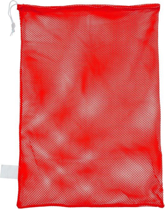 Champion Sports Mesh Equipment Bag – Heavy-Duty Nylon Drawstring Bag with Lock & ID Tag, Breathable Storage Sack for Balls, Swim Gear, Laundry & Toys, Multiple Sizes & Colors