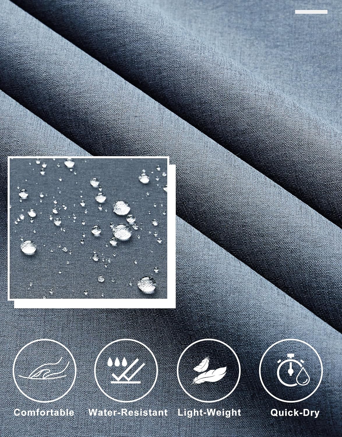 Libin Mens Golf Pants Stretch Work Dress Pants 30"/32"/34" Quick Dry Lightweight Casual Comfy Trousers with Pockets