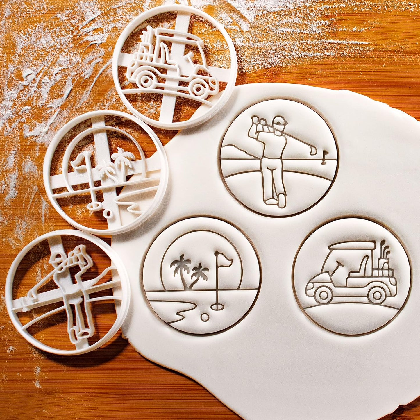 Set of 3 Golfing Cookie Cutters, 3 pieces - Bakerlogy