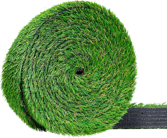 Artificial Grass Strip 2" x25' for Indoor/Outdoor Use-Realistic, 1" Thick Synthetic Turf for DIYers and Professionals, Pre-Cut Roll for Easy Installation and Creative Designs (2in x 25ft)