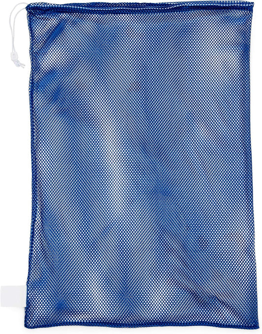 Champion Sports Mesh Equipment Bag – Heavy-Duty Nylon Drawstring Bag with Lock & ID Tag, Breathable Storage Sack for Balls, Swim Gear, Laundry & Toys, Multiple Sizes & Colors