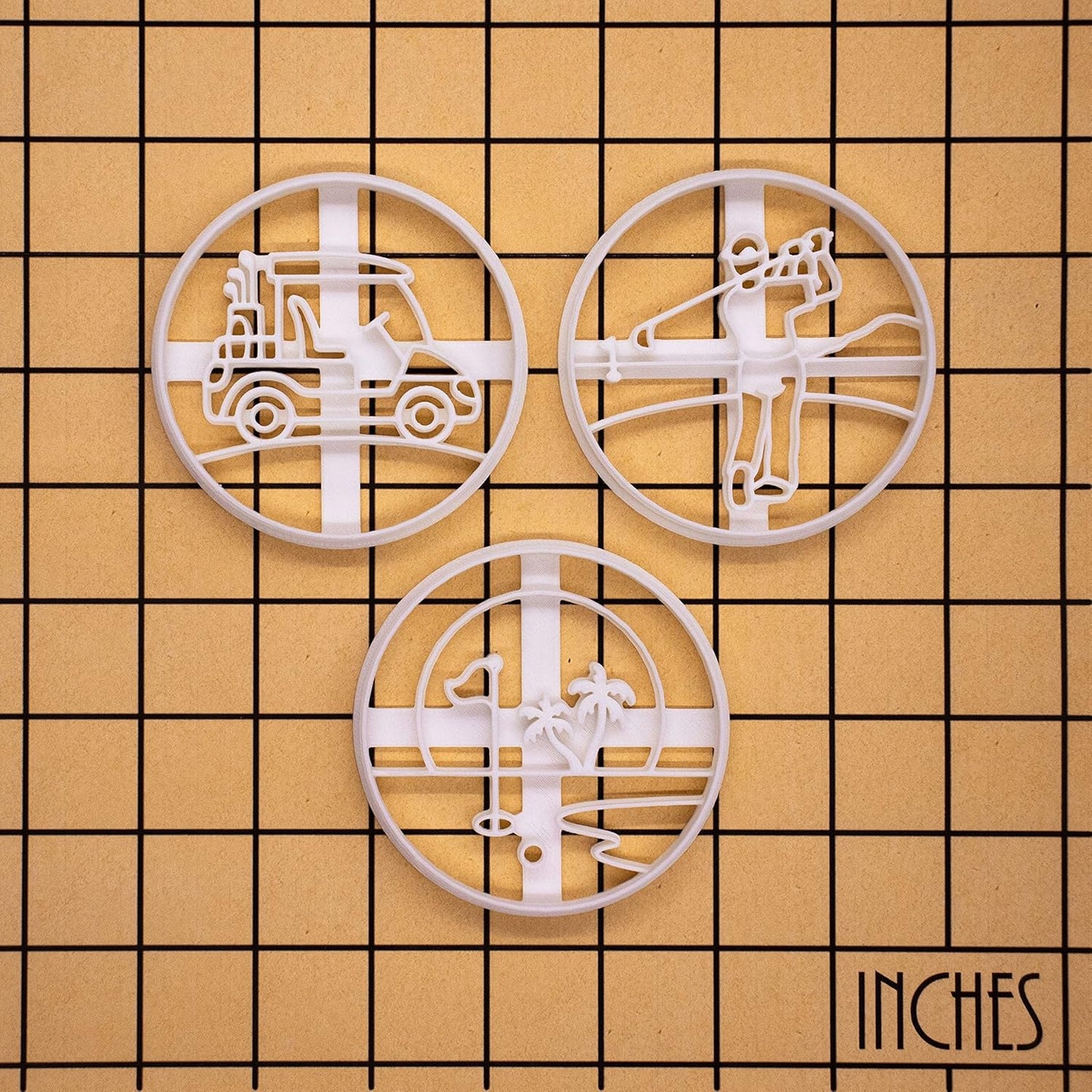 Set of 3 Golfing Cookie Cutters, 3 pieces - Bakerlogy