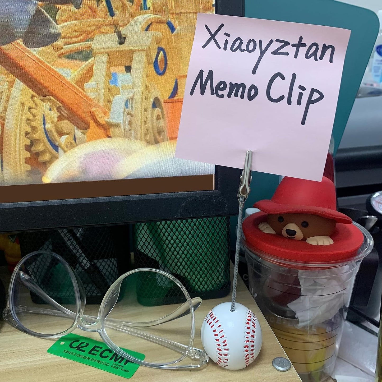 Xiaoyztan Baseball Clip for Table, Place Card Stand Holder, 5 Inch Height Memo Clip, Number Card Holder, Name Card Table Stand Decorations for Home Office Desk Sports Party Wedding Ceremony, 5 Pcs