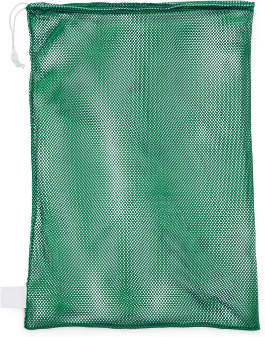 Champion Sports Mesh Equipment Bag – Heavy-Duty Nylon Drawstring Bag with Lock & ID Tag, Breathable Storage Sack for Balls, Swim Gear, Laundry & Toys, Multiple Sizes & Colors