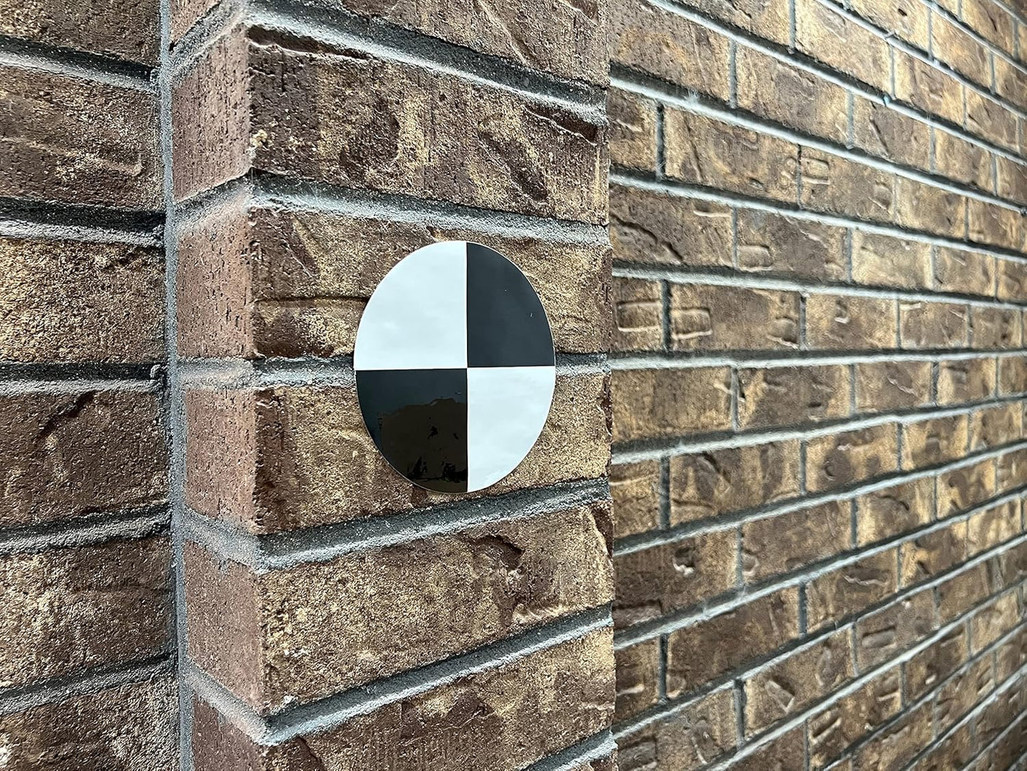 Land Survey Laser Scanner Target 4.5” | HDS Control Point | Black & White Circular Target | 10-Pack